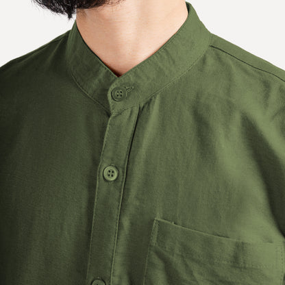 Kurta Long Button Moss Green