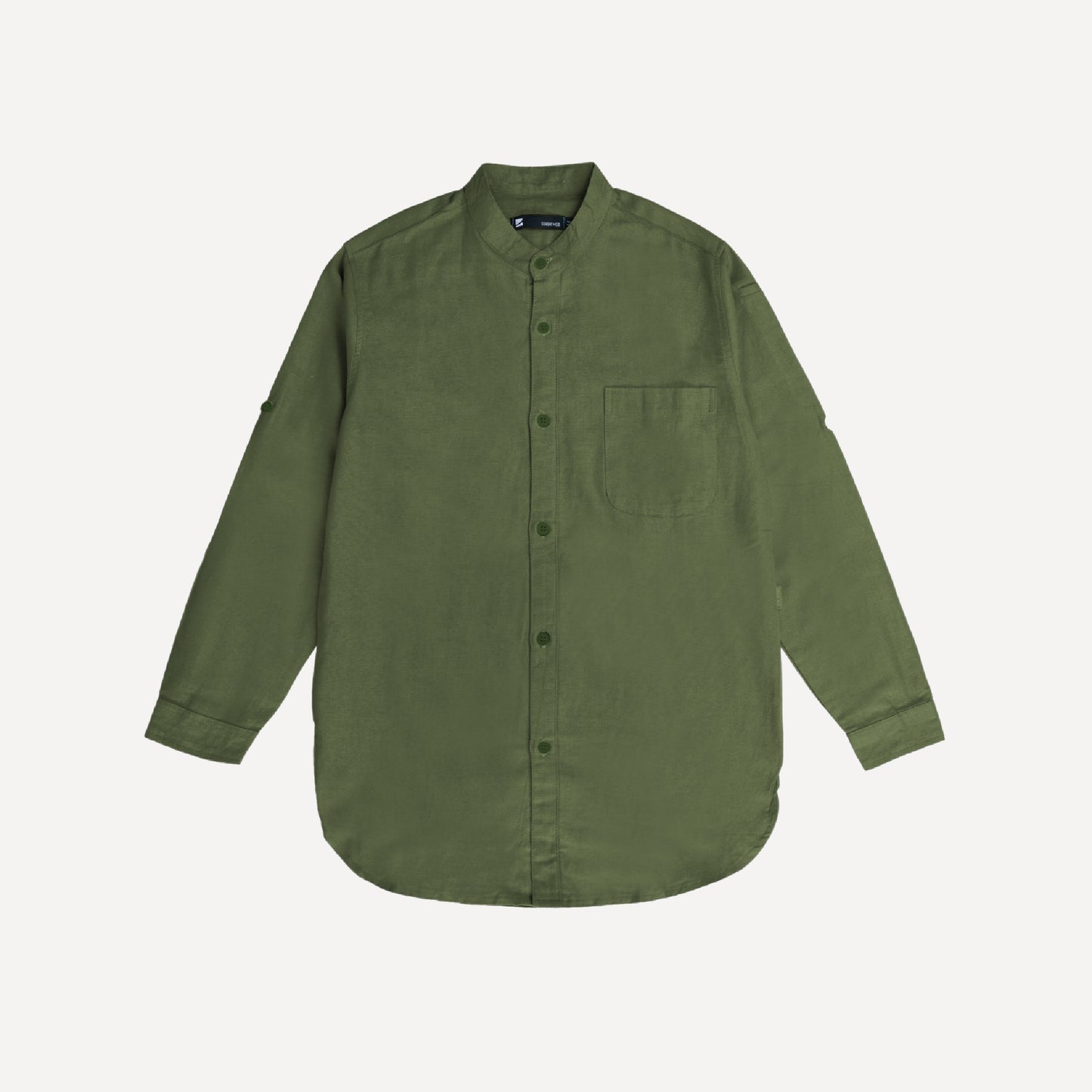 Kurta Long Button Moss Green