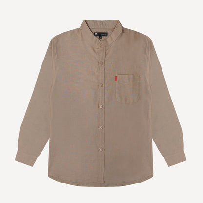 Linen Button Shirt in Beige