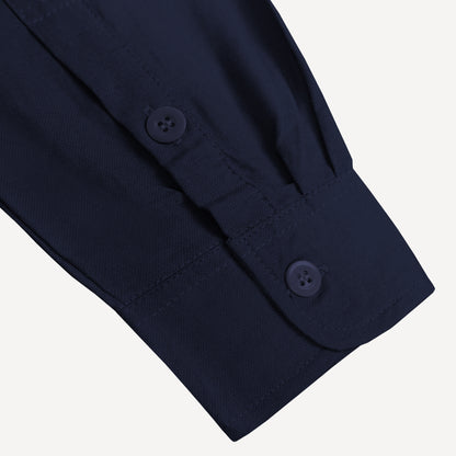 Linen Button Shirt in Navy