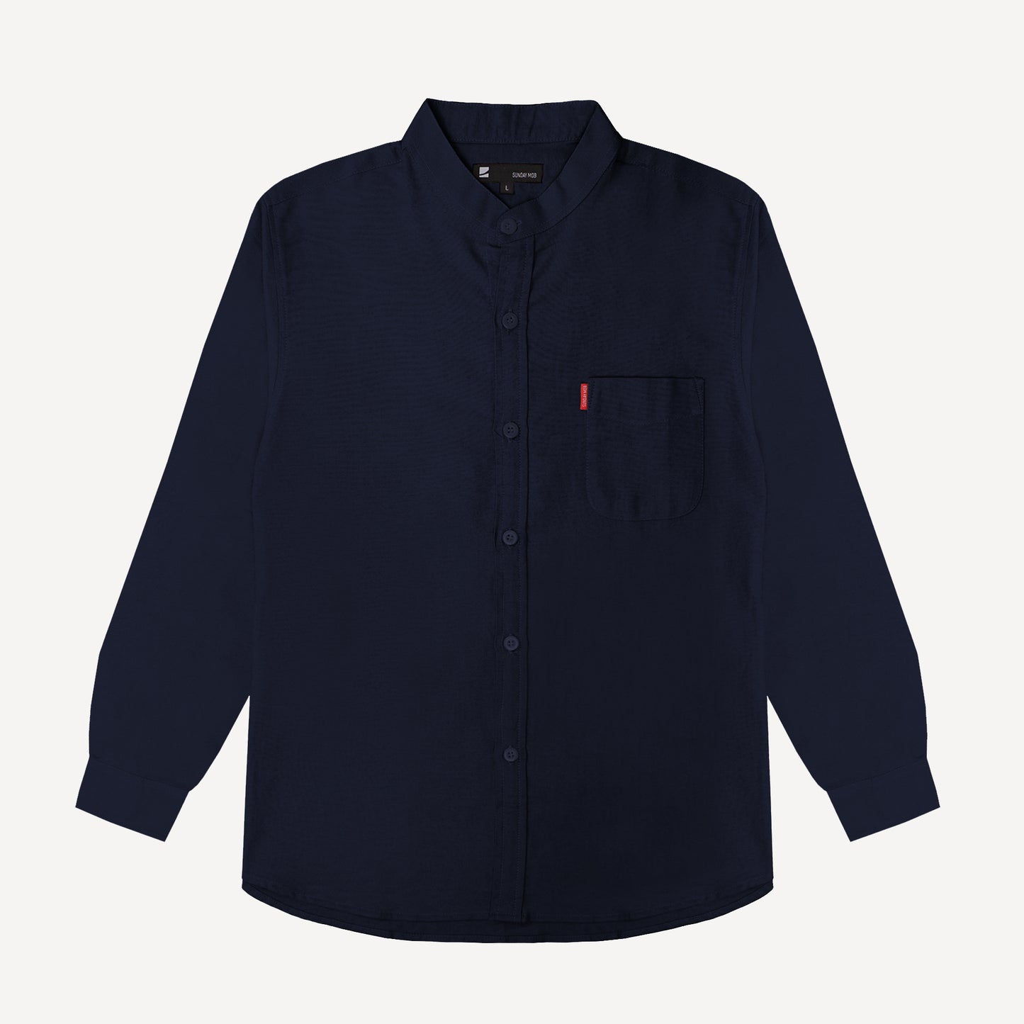 Linen Button Shirt in Navy