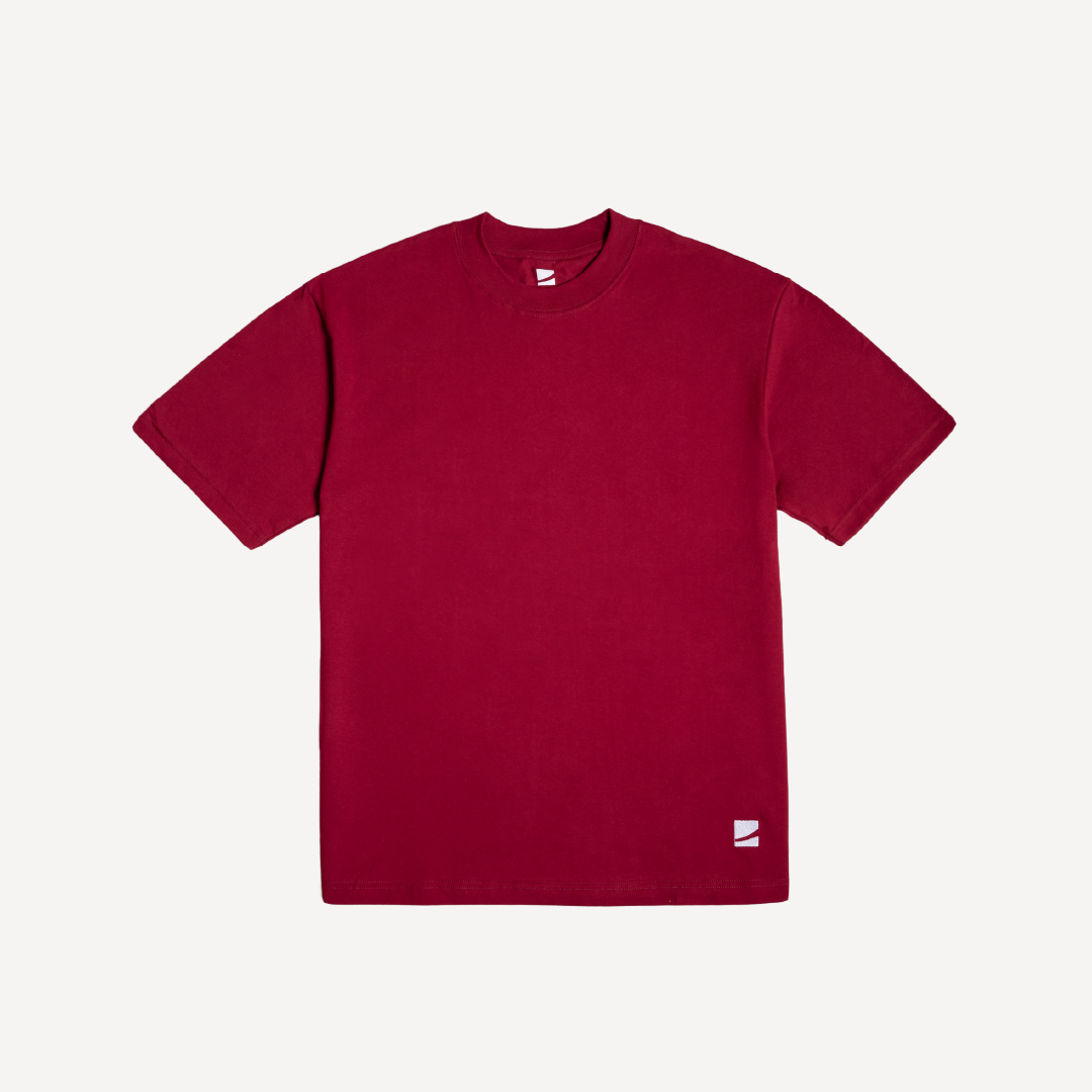 Oversized T-Shirt 20s Maroon