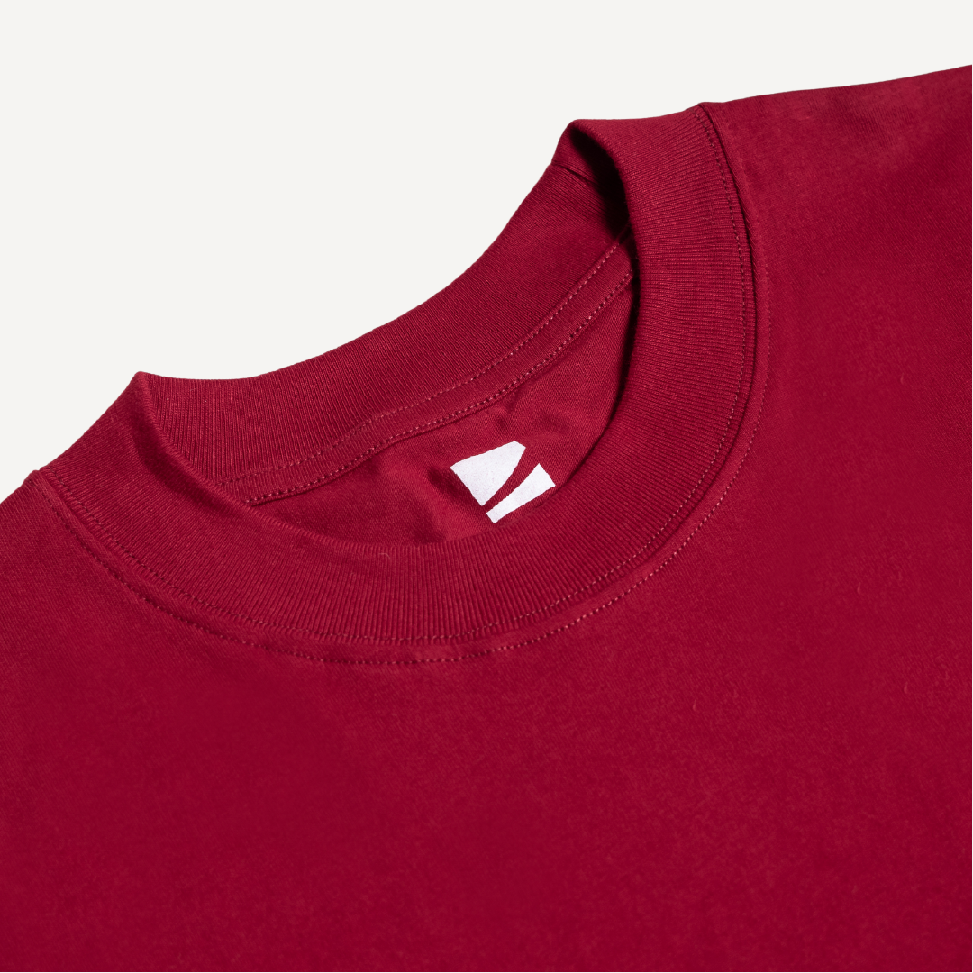 Oversized T-Shirt 20s Maroon