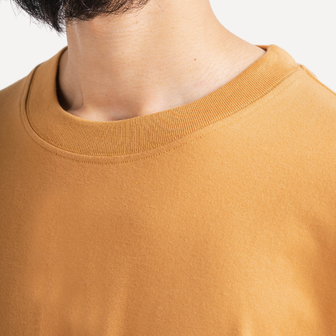 Oversized T-Shirt 20s Almond Brown