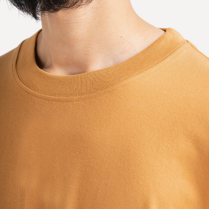 Oversized T-Shirt 20s Almond Brown