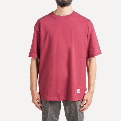 Oversized T-Shirt 24s Red Plum