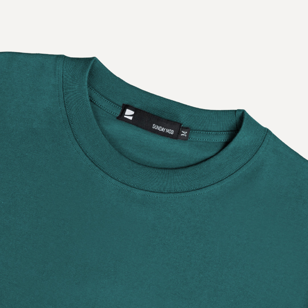 Oversized T-Shirt 20s Sycamore/Green