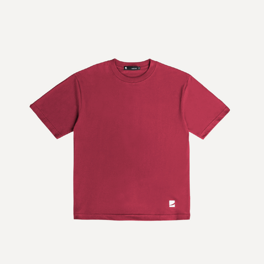 Oversized T-Shirt 24s Red Plum
